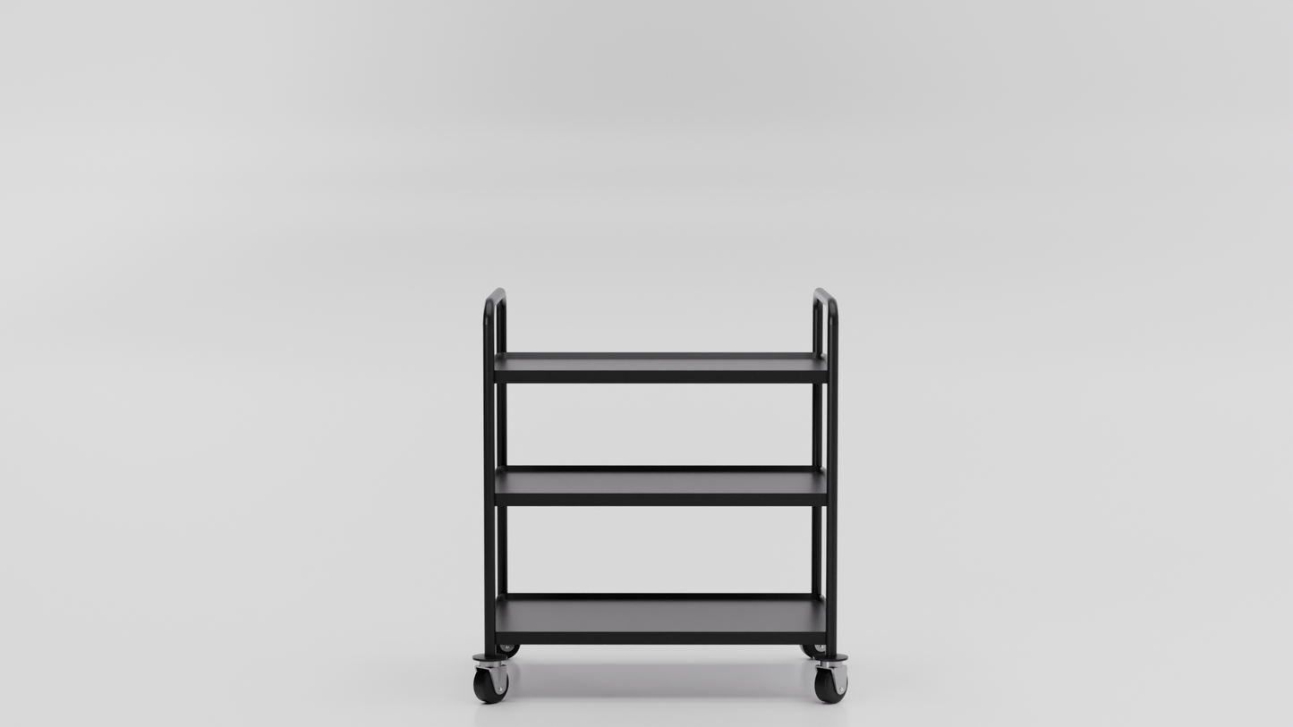 Trillebord med 3 hyller
