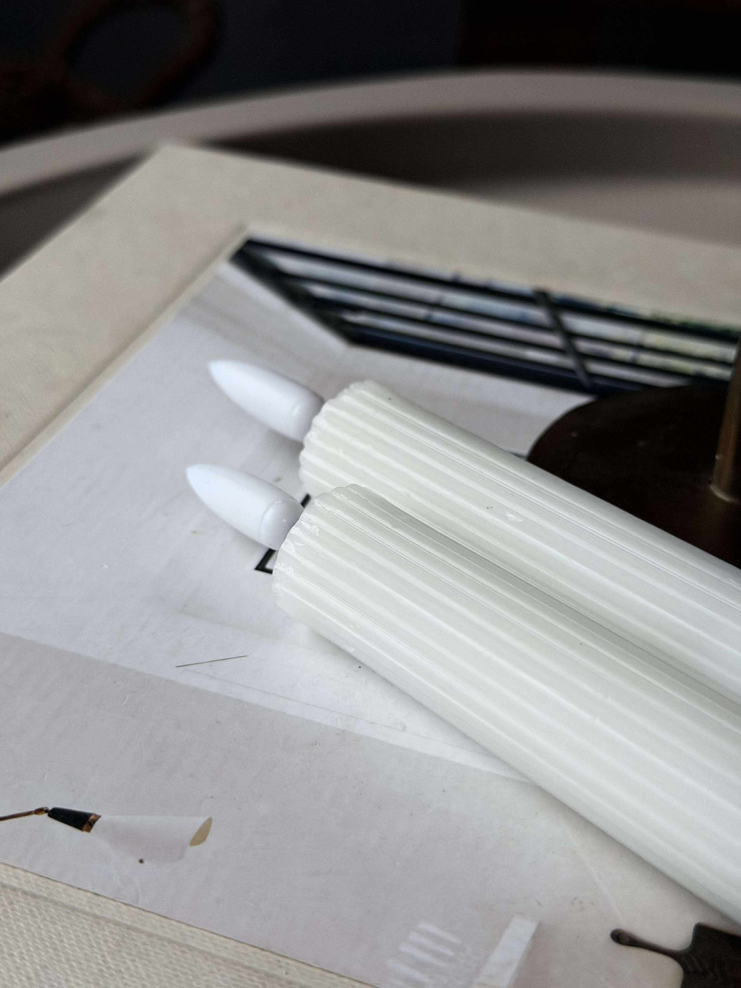 LED Stearinlys Riflet - 22 cm