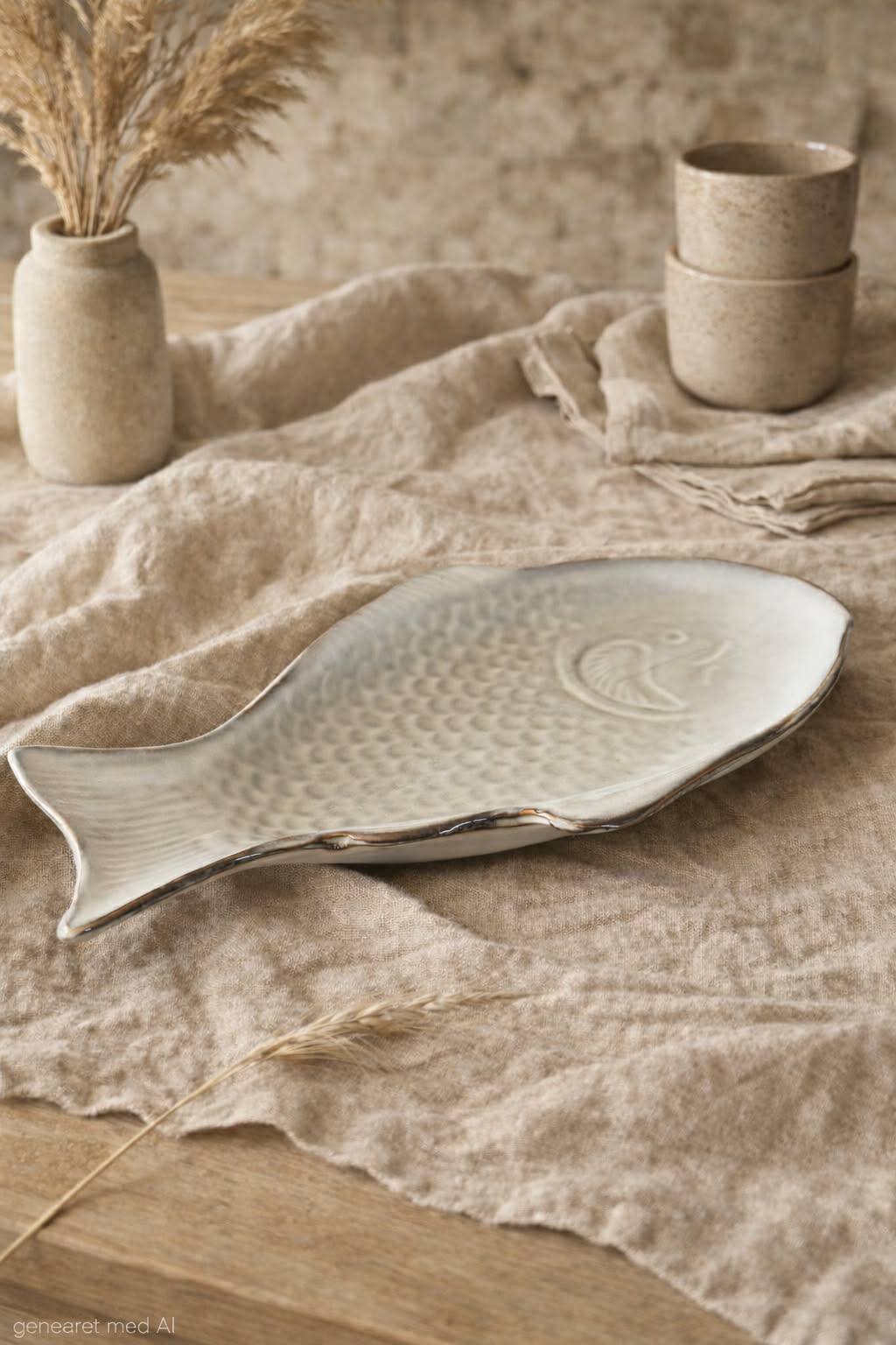 Fisketallerken Stentøy - Stone