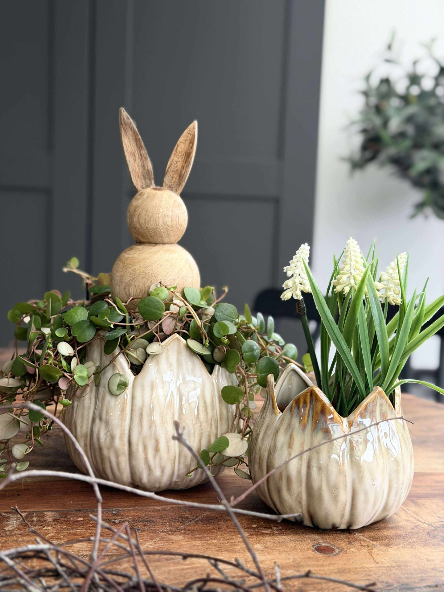 Urtepotter TULIP beige - Flere størrelser