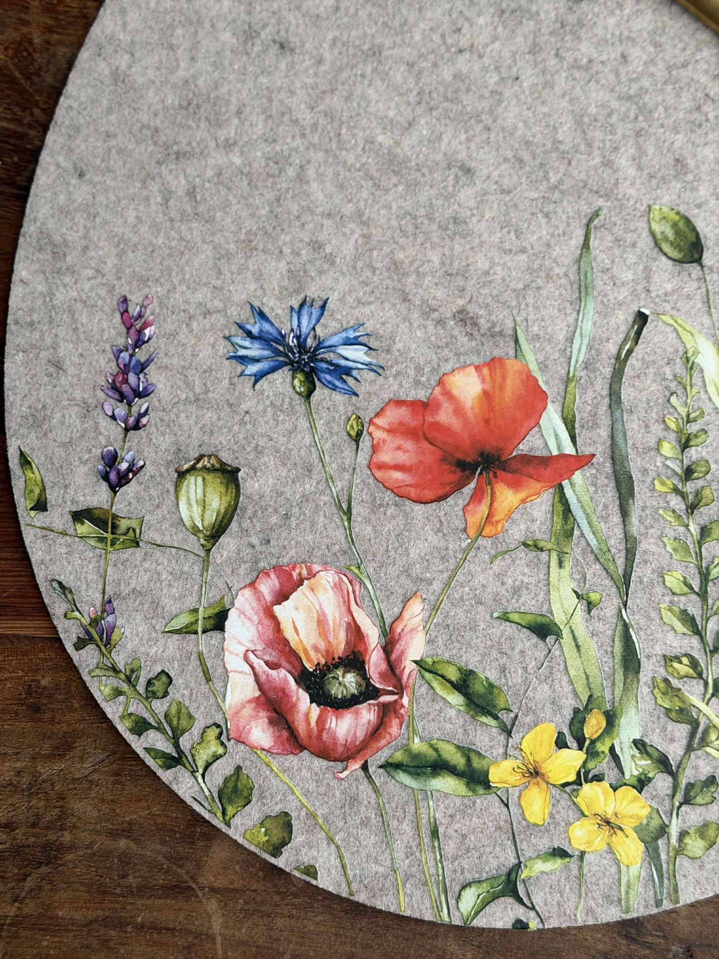 Bordbrikke påske - Beige oval