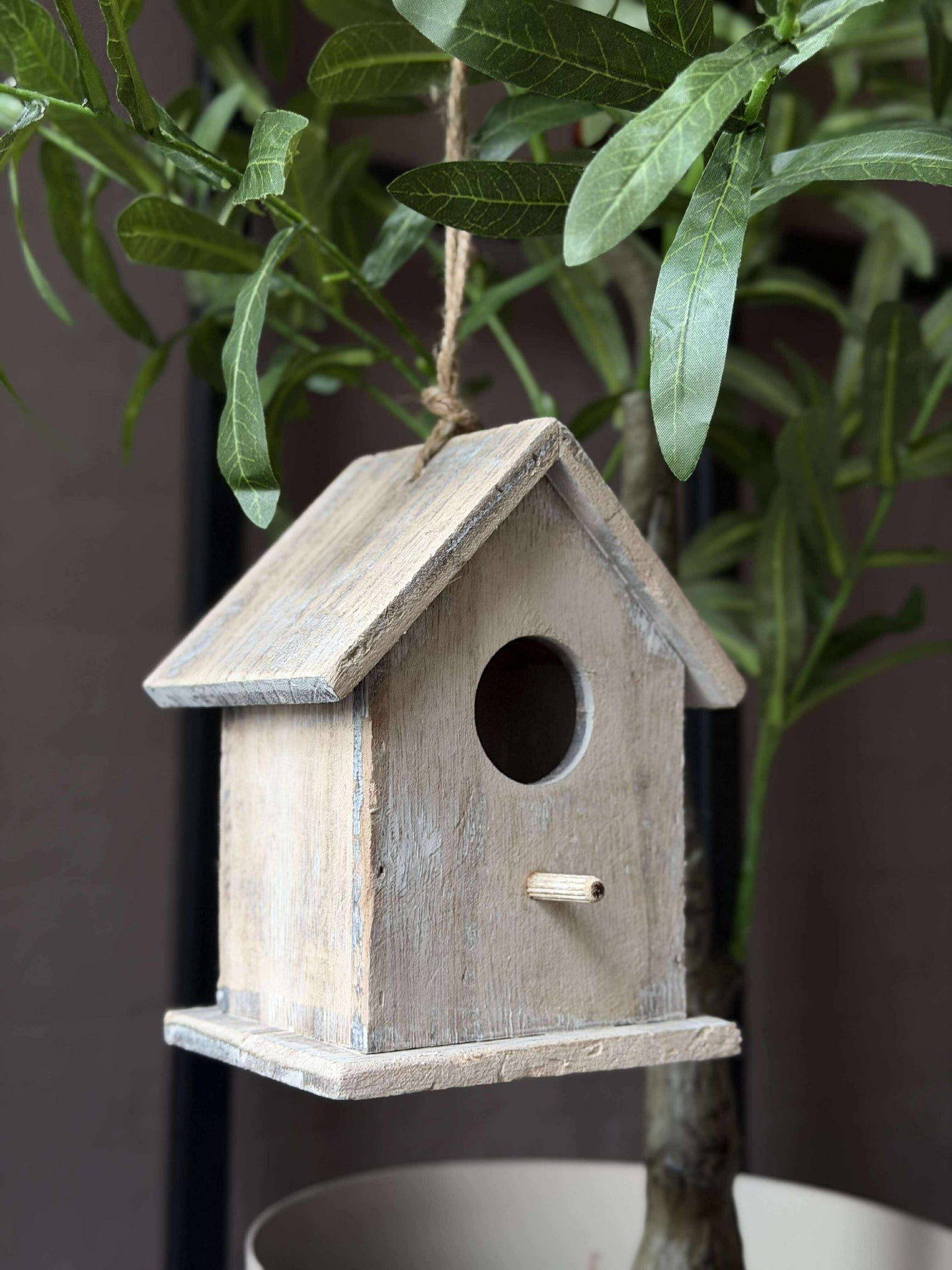 Fuglehus i tre - Lys Grå
