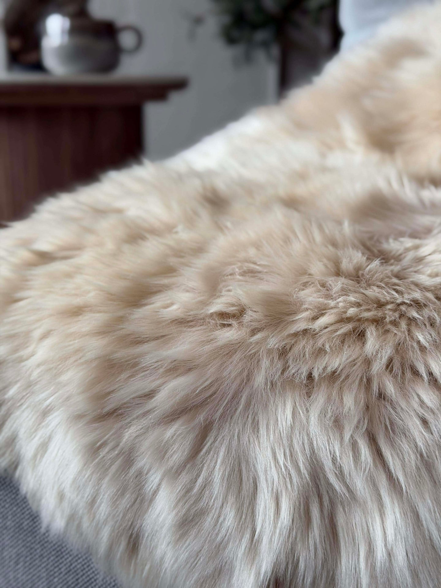 Lammeskinn Linen - 85x55 cm