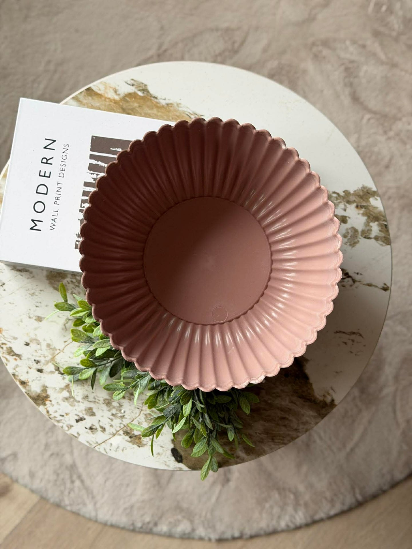 Skål i betonglook - Rosa