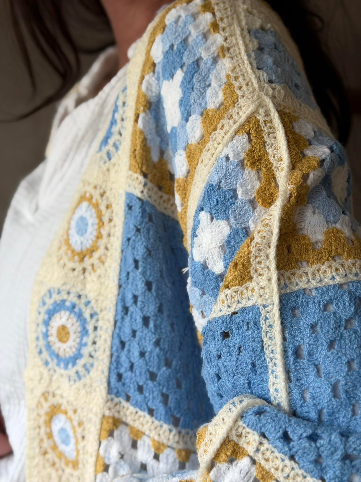 Cardigan Boho - Blue
