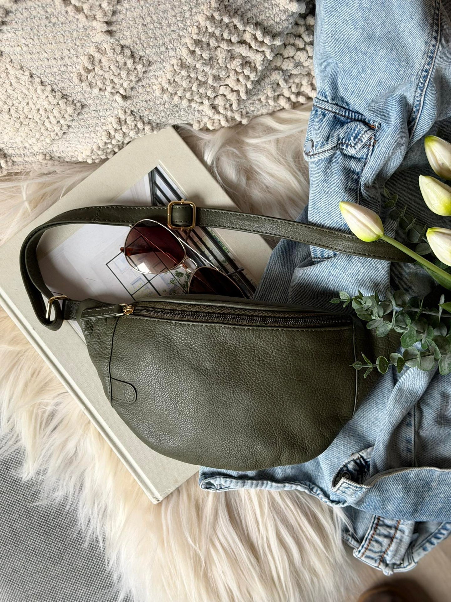 Bumbag Misse - Army / Gold