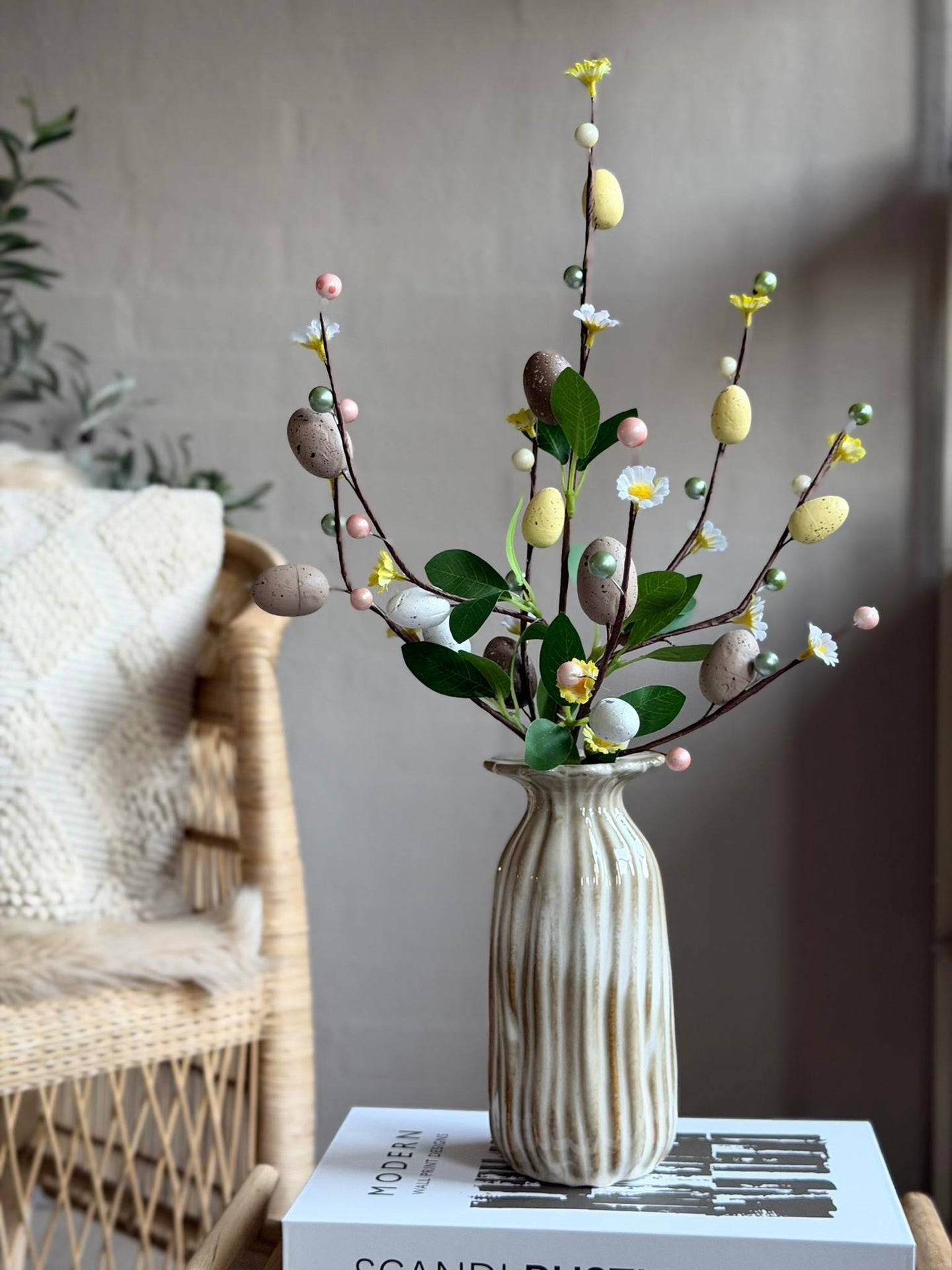 Vase flower - Beige