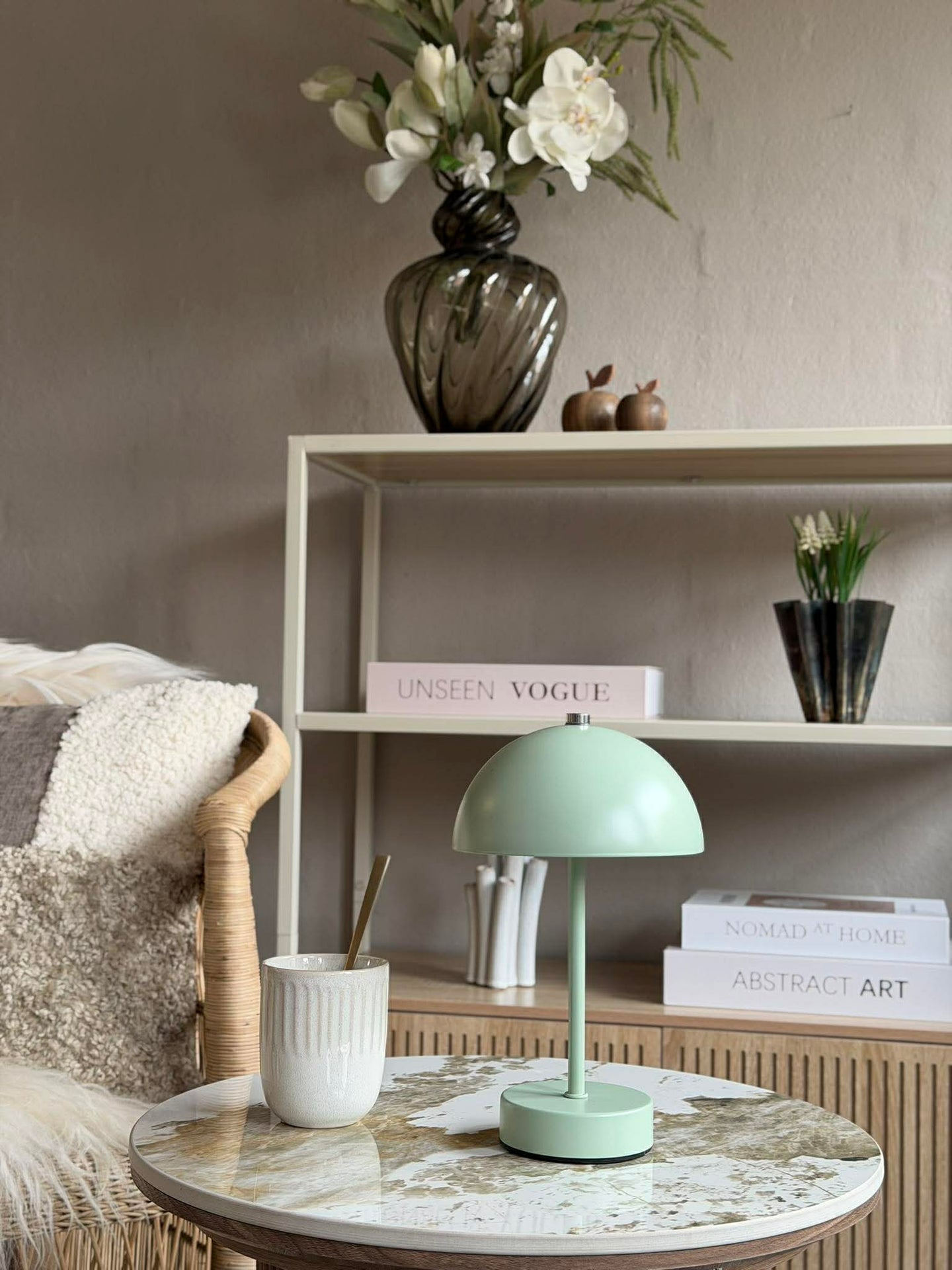 Bordlampe med touch - Grønn