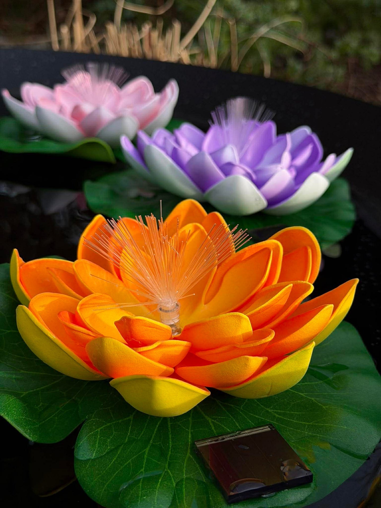 Lotus med solceller - Flere farger