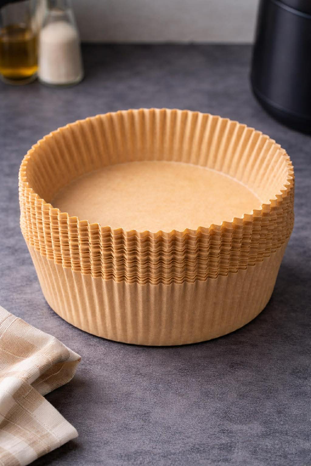 Airfryer Bakepapir Rund - 50 ark.