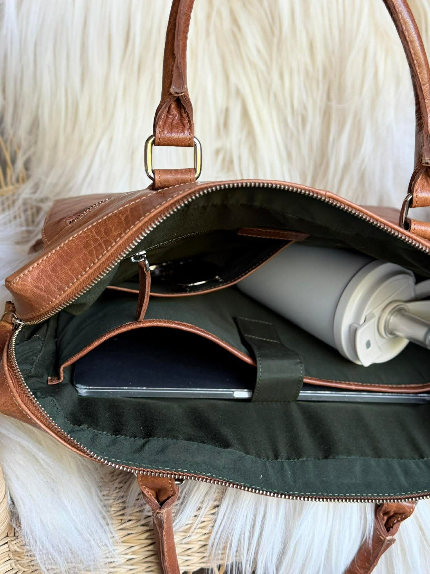 Laptop / arbejdsveske - New Maisy Cognac
