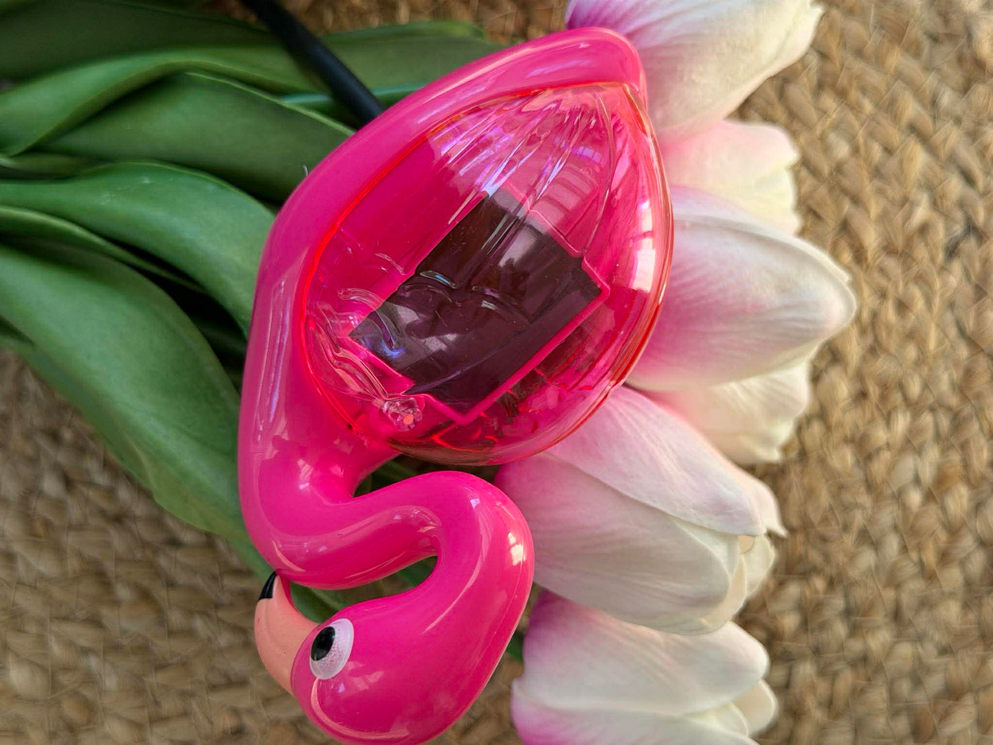 Flamingo på spyd - Solcelledrevet