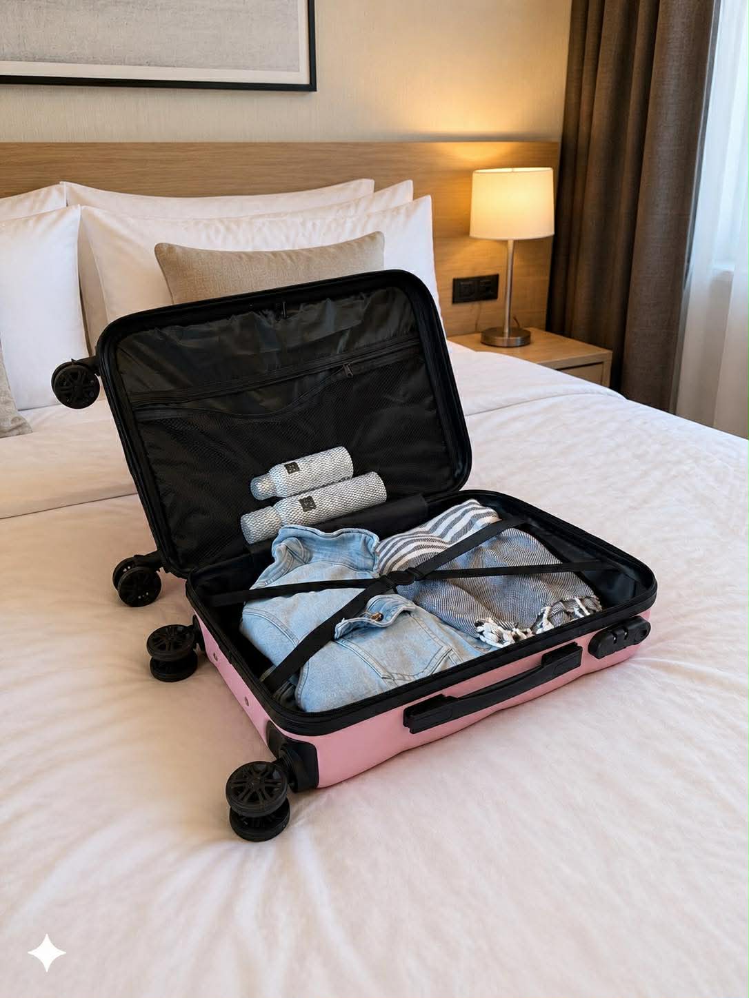 Koffert Trolley - Rosa