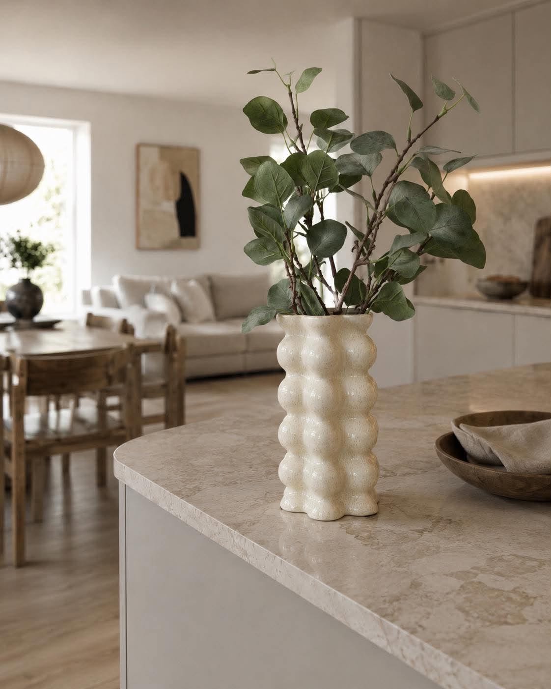 Vase keramik - Creme
