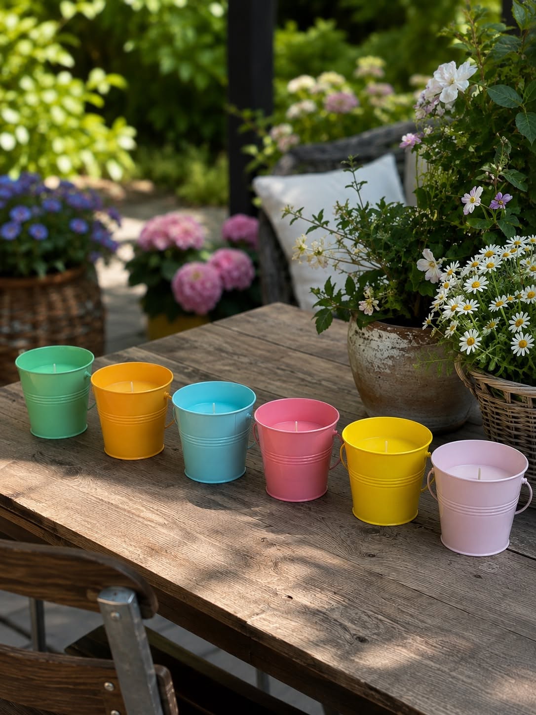 Stearinlys CITRONELLA – Color Mix