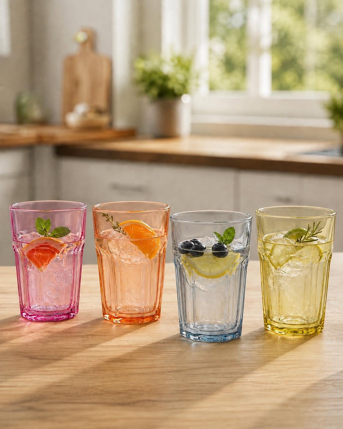 Drikkeglas COLOR - Pakke med 4 stk