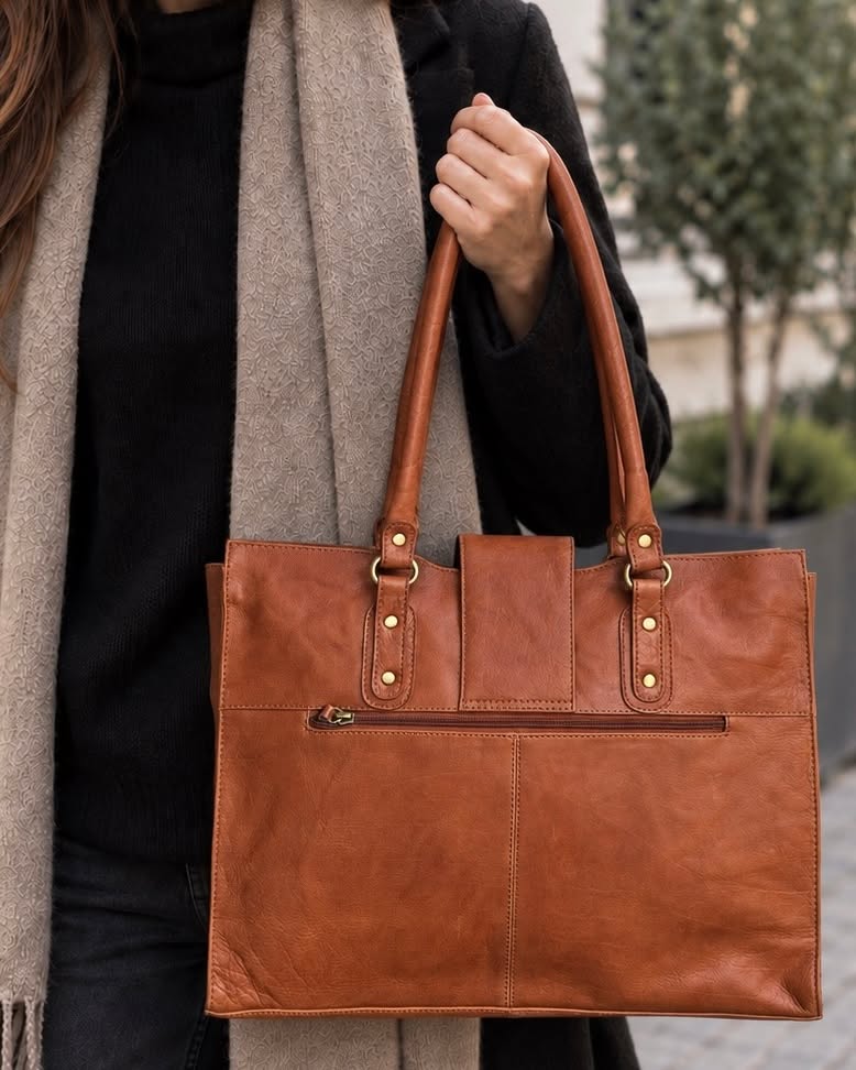 Skuldertaske Alsace - Cognac