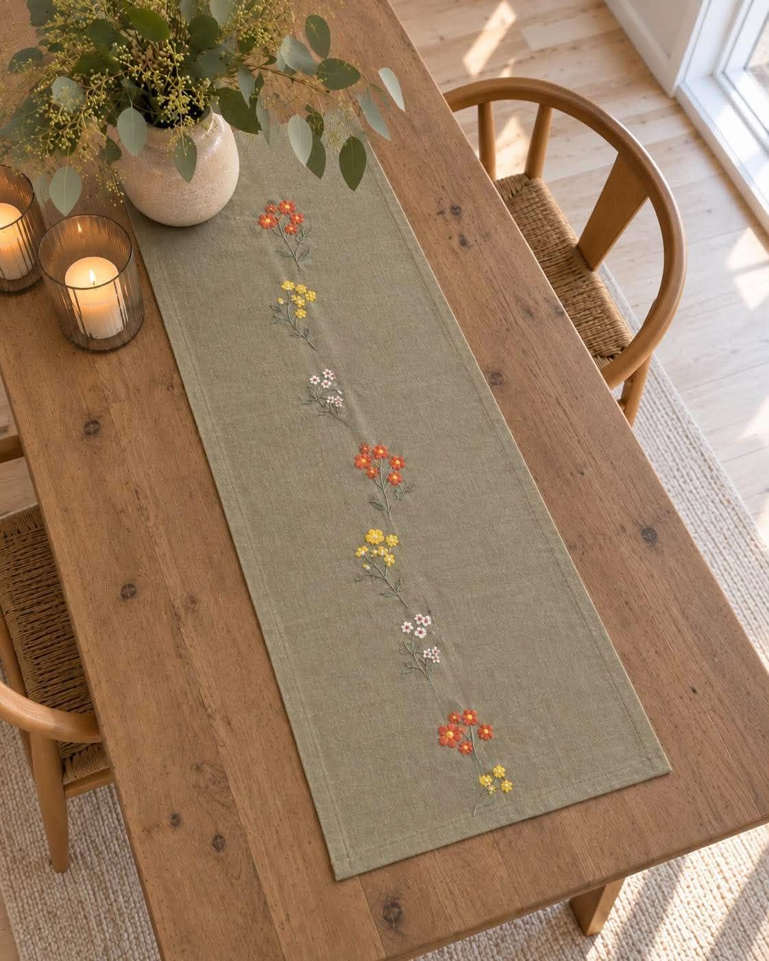 Bordløper flower – Flere størrelser