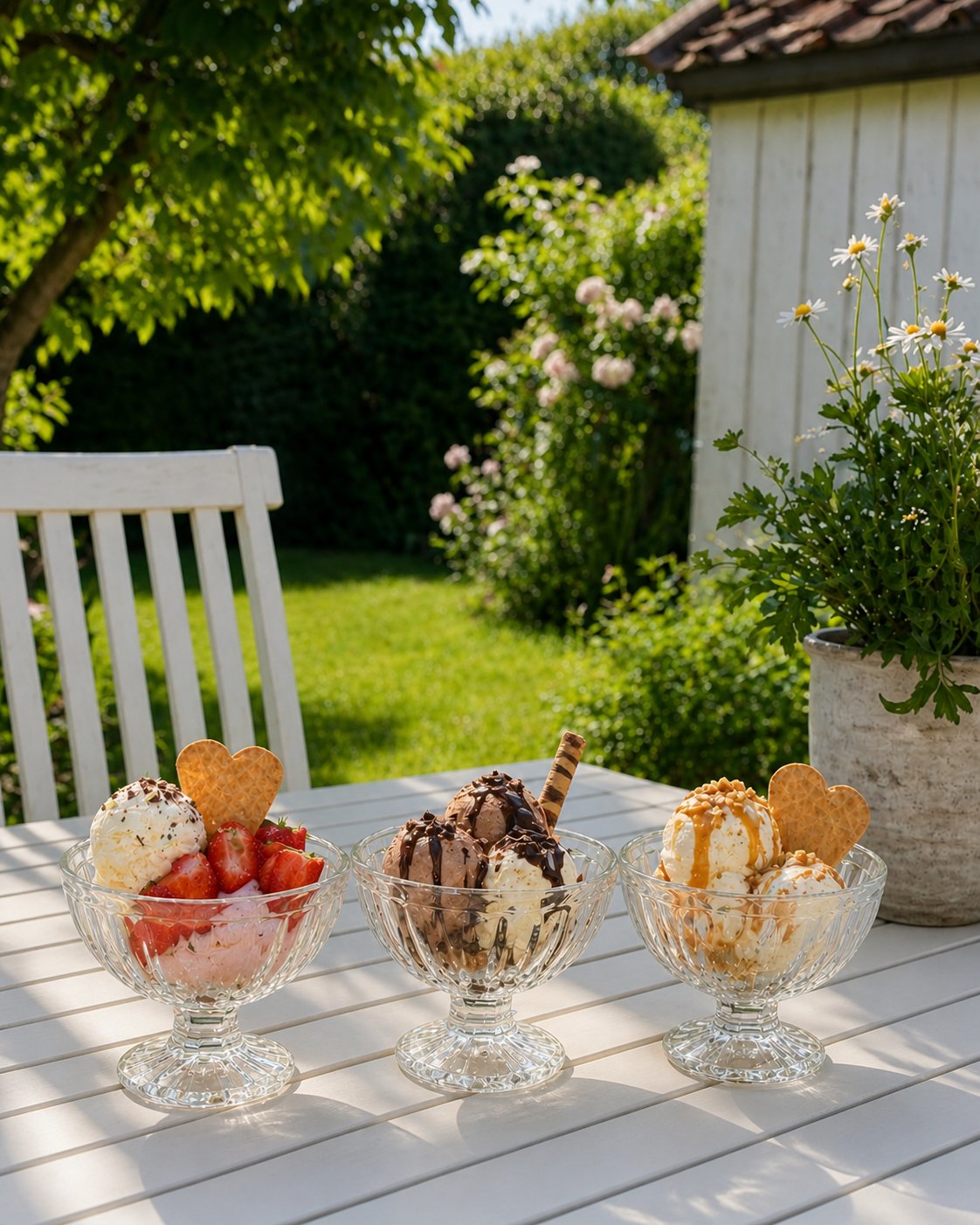 Dessertglass – Sett med 3 stk