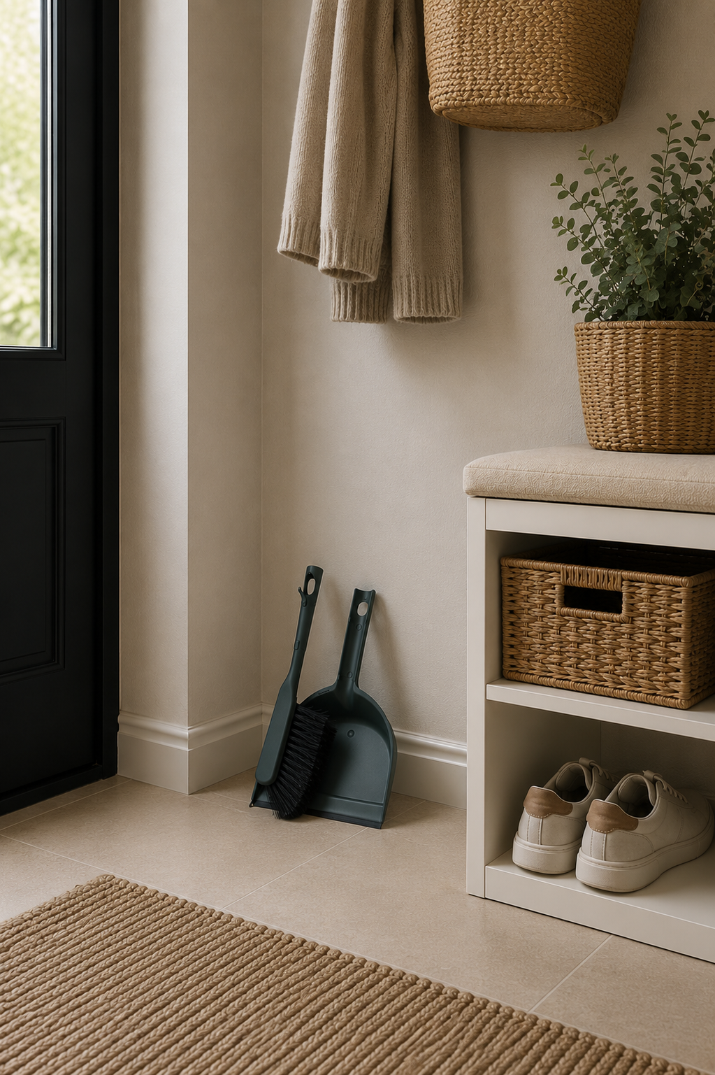 Feiebrett med kost - Recycling plast