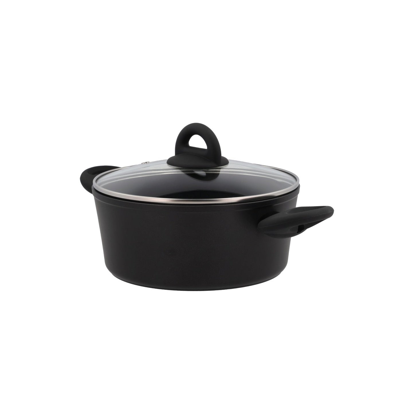 Kasserolle - Med glasslokk - Aluminium/keramisk belegg