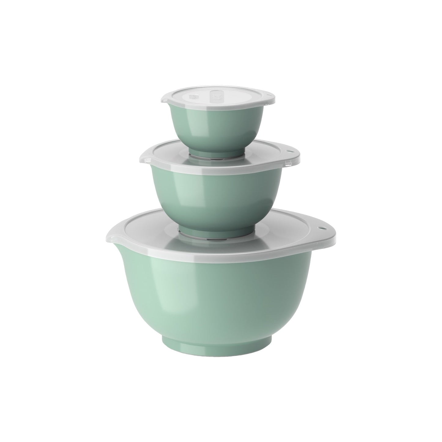 Bolle sett - med lokk - 6 deler - Nordisk grønn