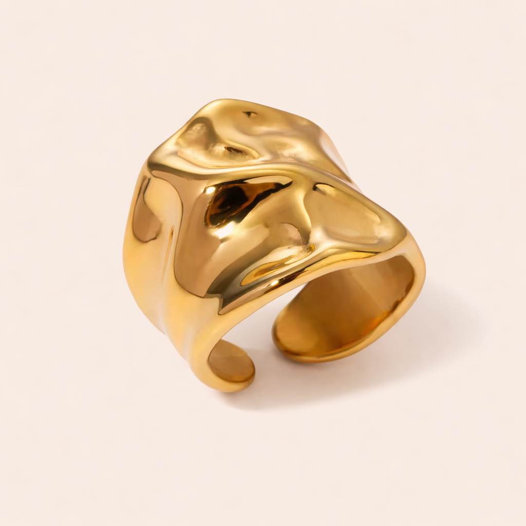 Ring Kona Vanntett - gullbelagt