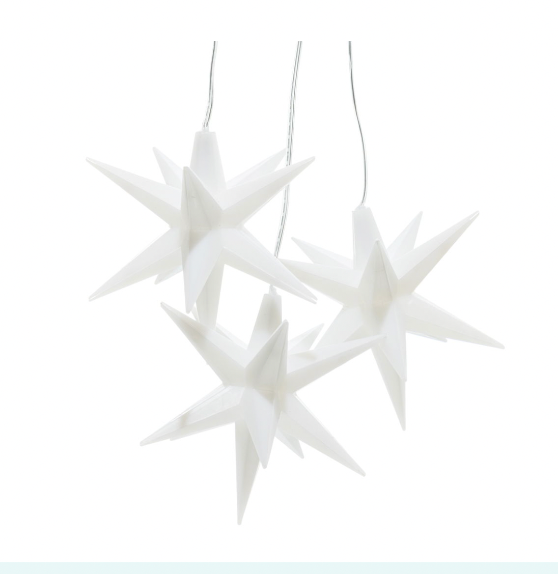 LED stjernelys - 3 stk. sett