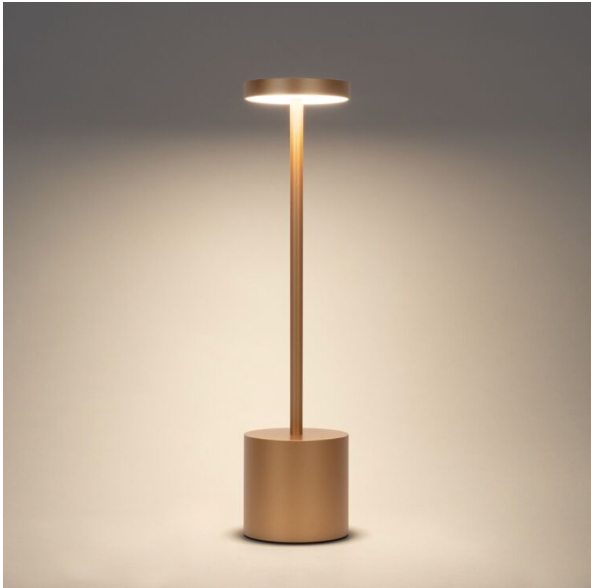 Touch bordlampe i gull