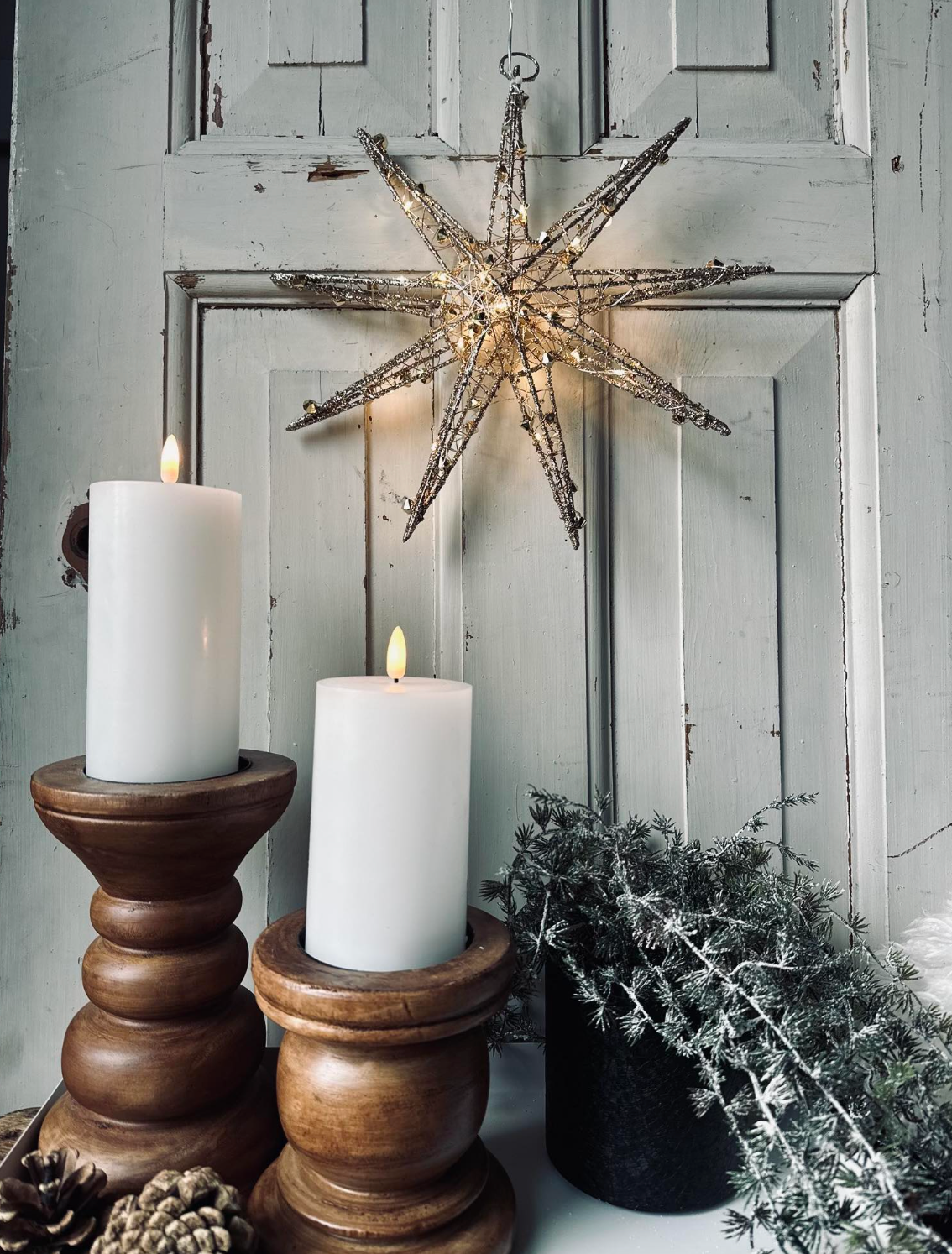Stjerne med LED-lys - 50cm