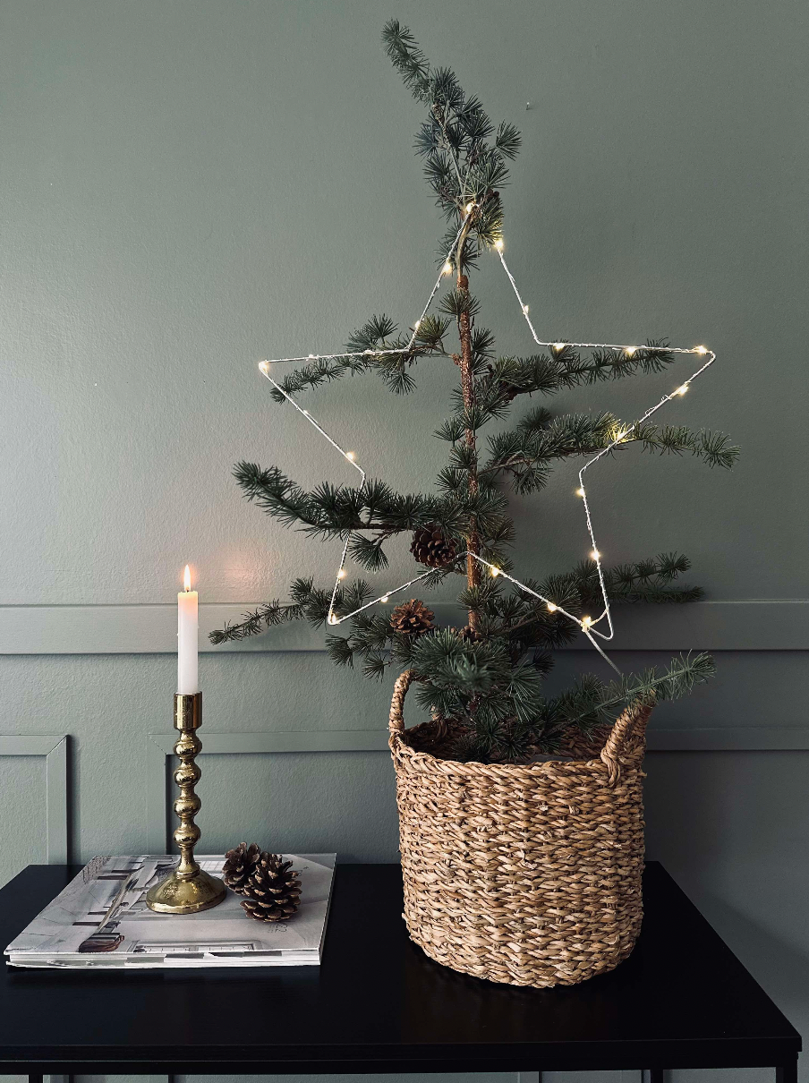 LED-stjerne Sølv 30 cm
