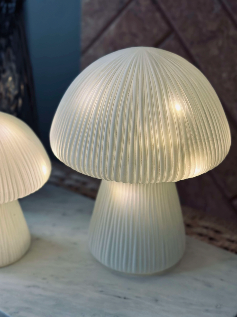 Mushroom Big Astrid - Hvit 25 cm