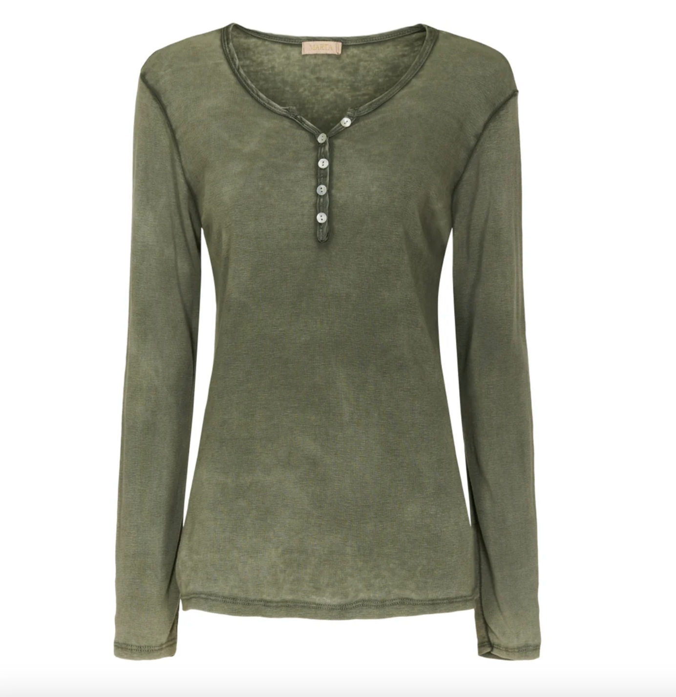 Basisbluse med knapper – Military