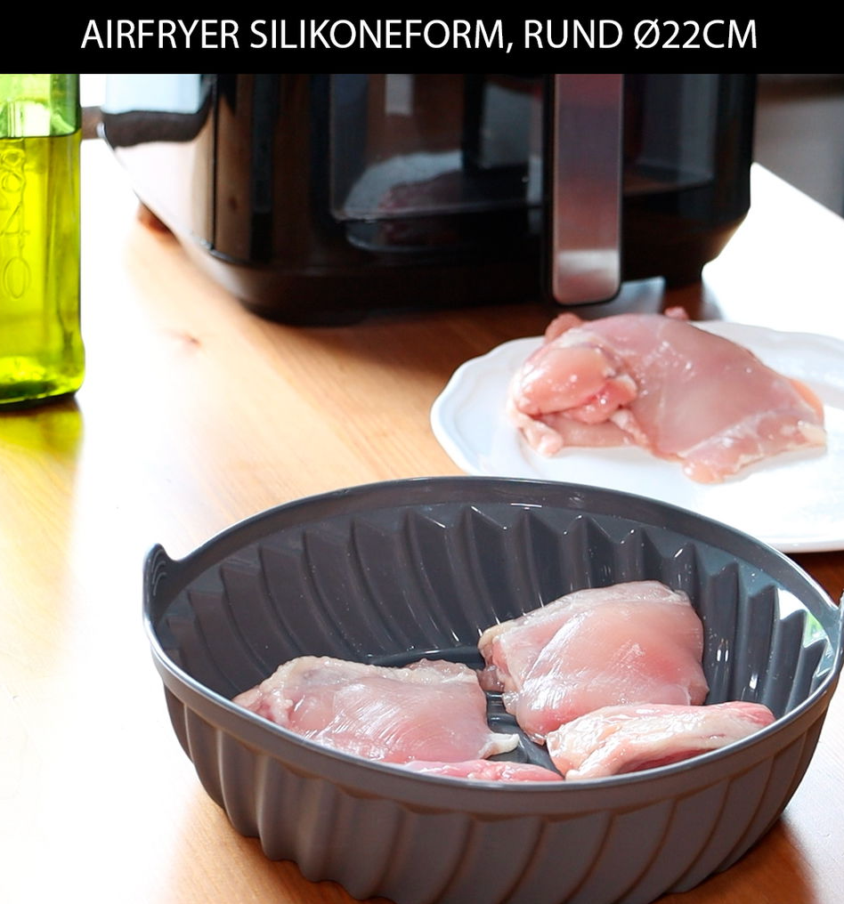 Airfryer silikonform - Dia 22 cm