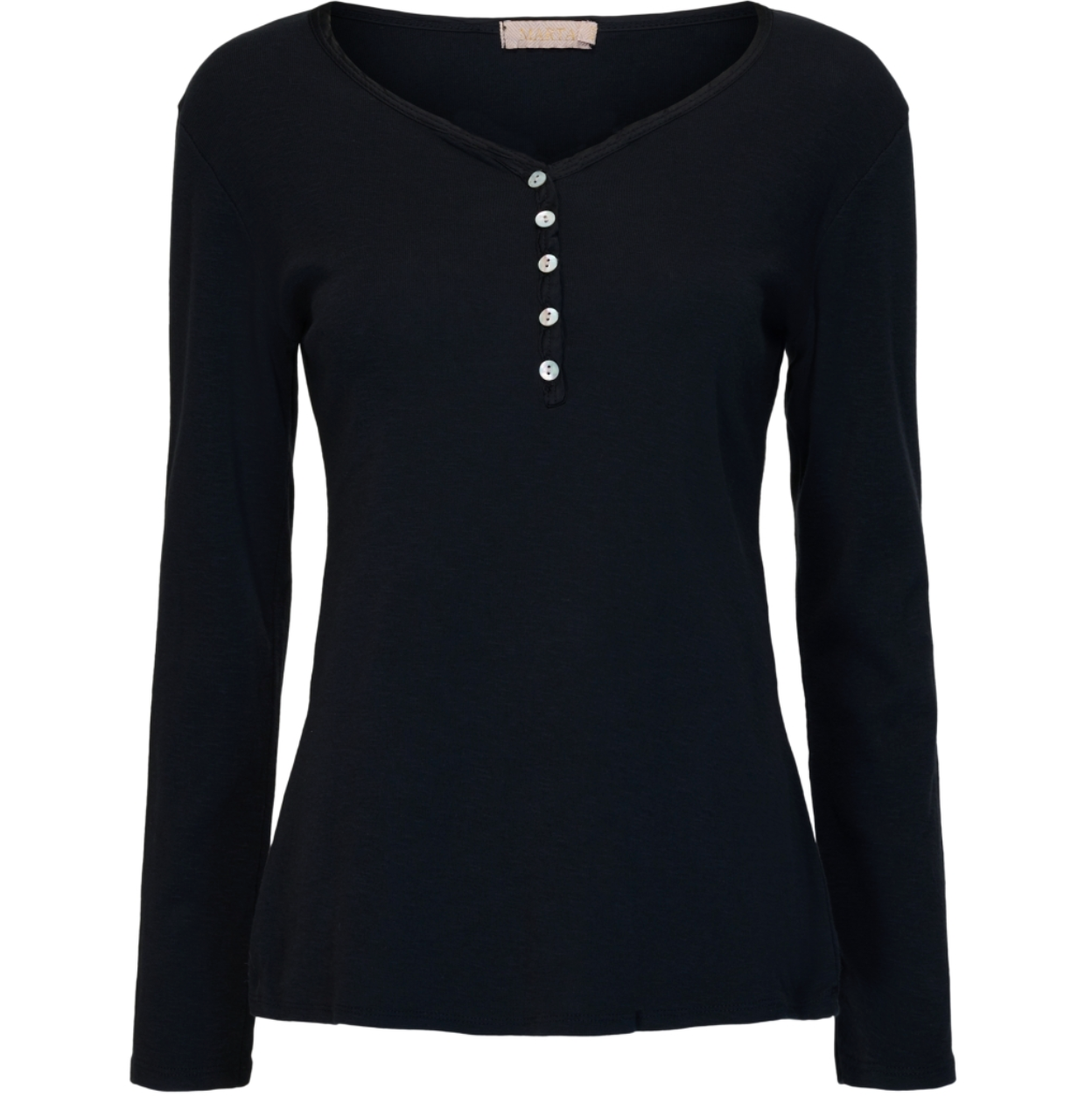 Basisbluse med knapper – ´Black