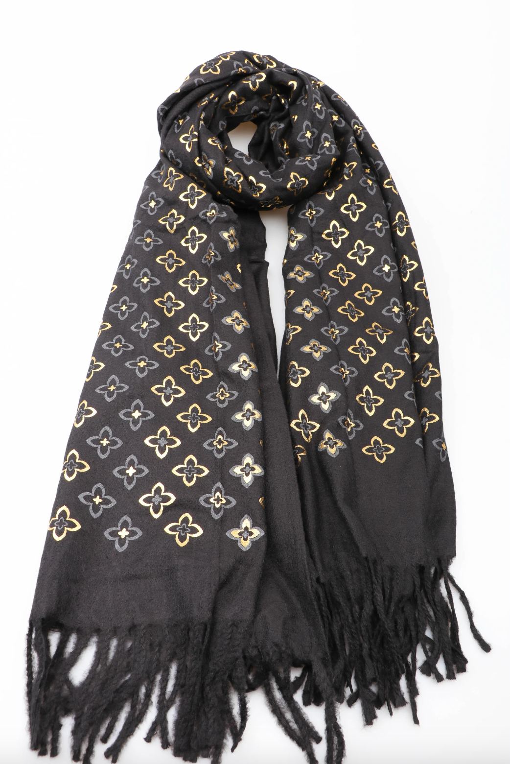 Skjerf - Black / Gold