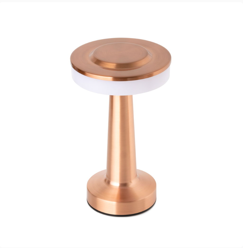 Utendørs touch-bordlampe, kobber