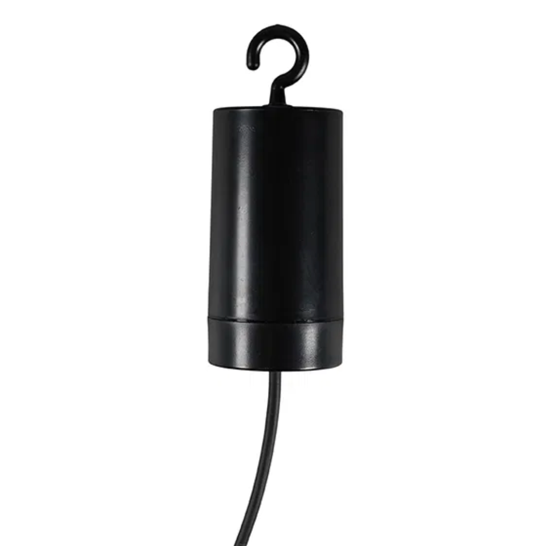 LED-lampe på batterier m. timerfunksjon