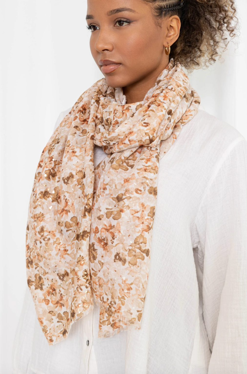Skjerf Nelly Beige