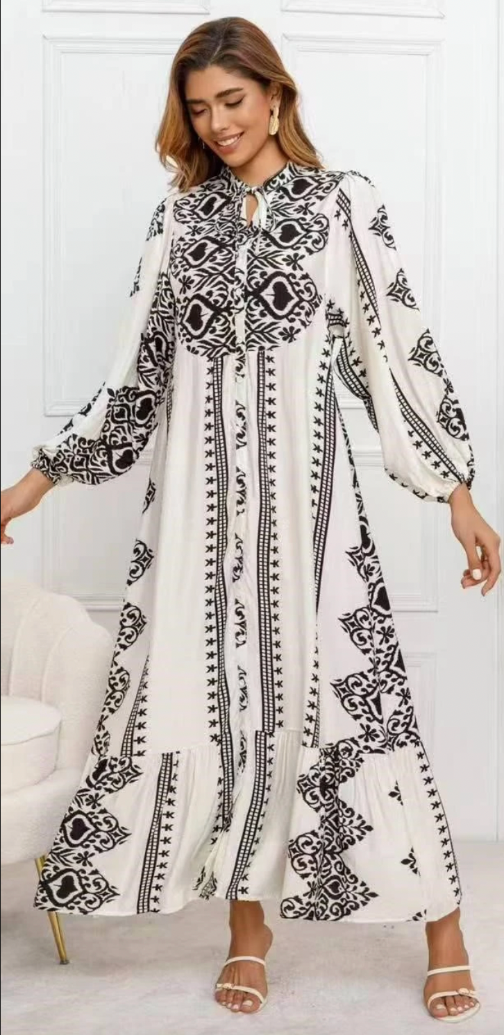 Kjole Beige - Boheme cotton