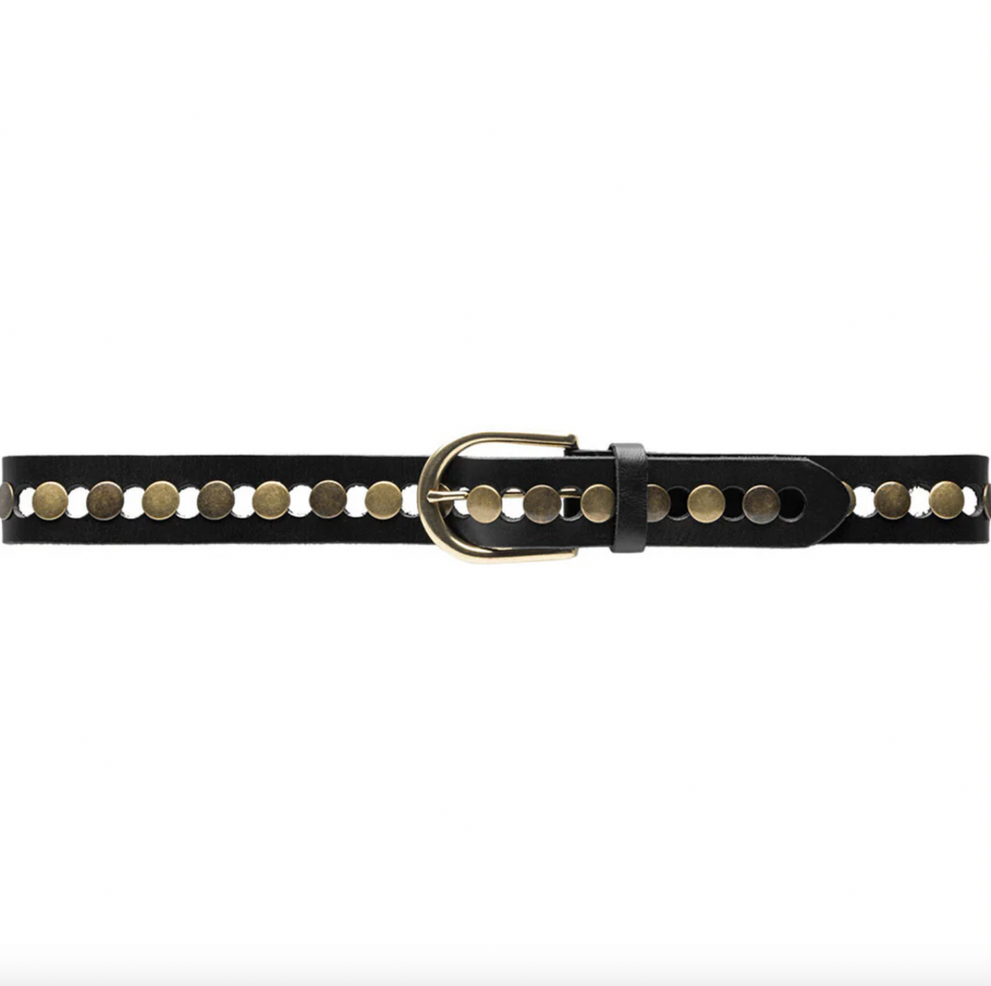 Jeansbelte dekorert med nitter - Black