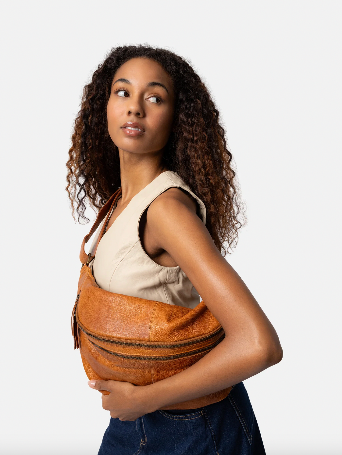 Bumbag Jina Big Cognac