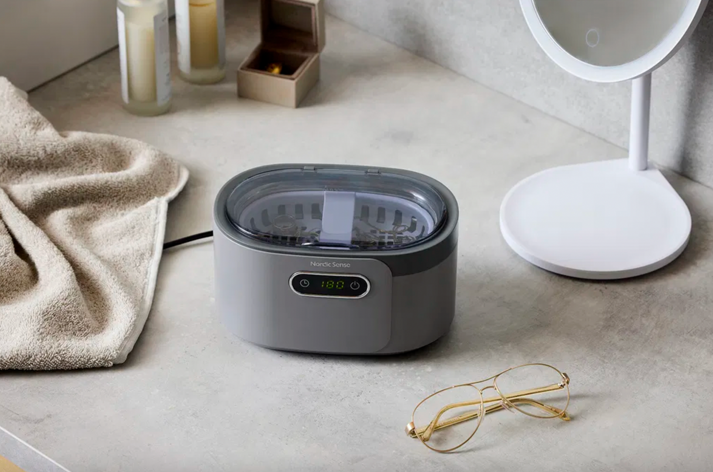 Ultralydsrens til smykker og briller