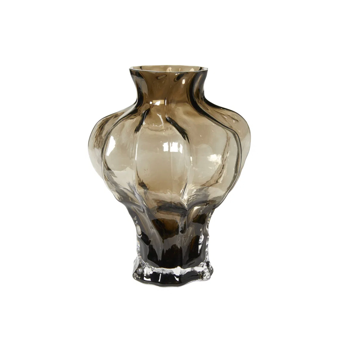 Vase Thelma brun - Munnblåst