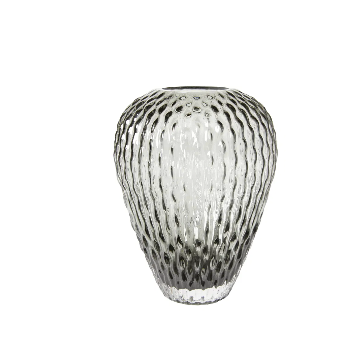 Vase med mønster - Grå