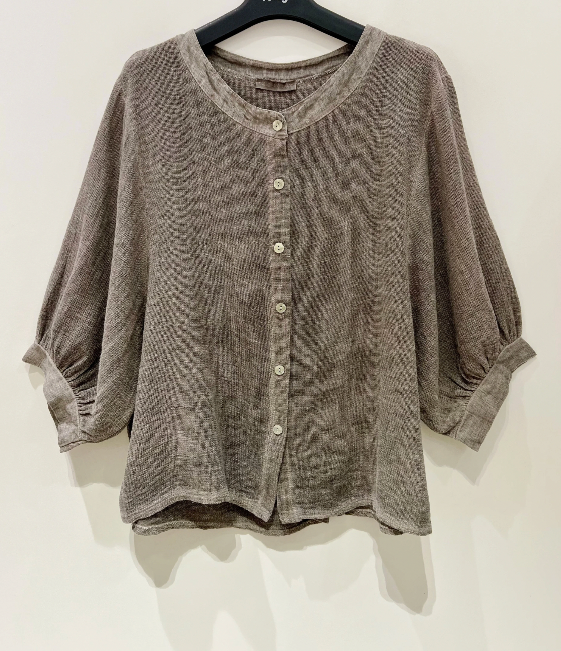 Skjorte Luna Brown - Linblanding