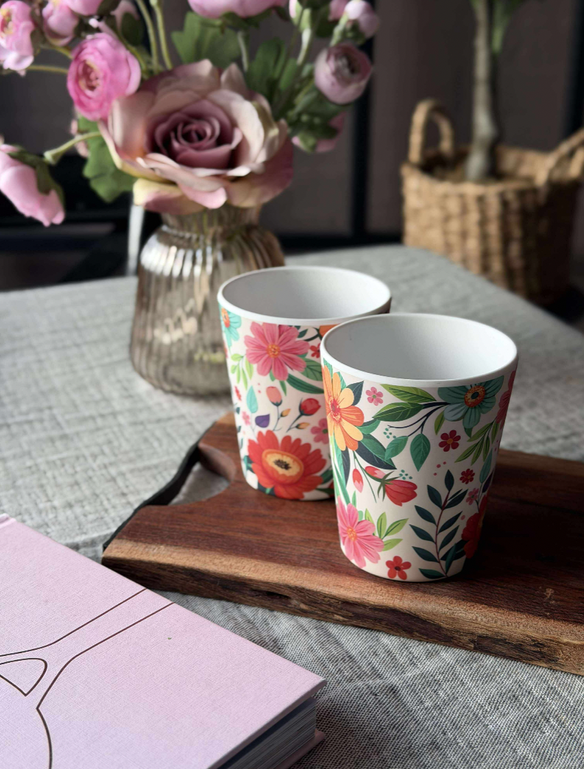 Kopp Flower Melamin