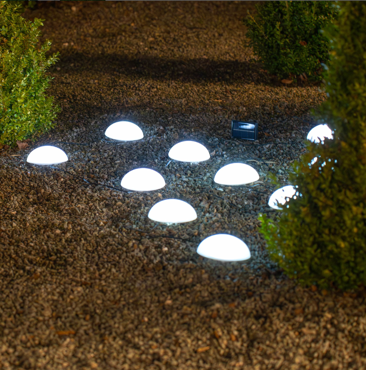 Solar Halvkule LED-lampe - 5-pak