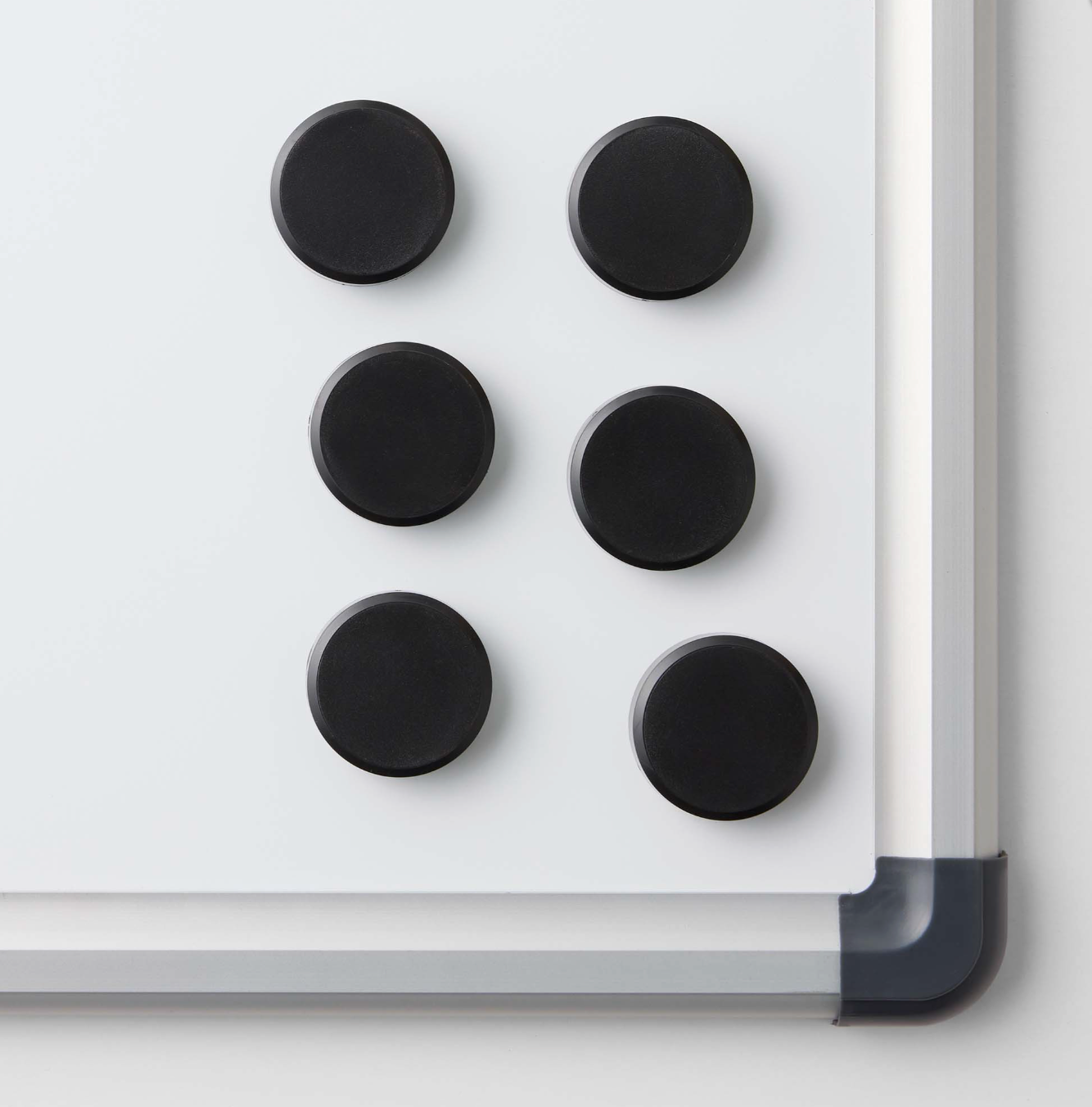 Magneter til whiteboards - Black 6 stk