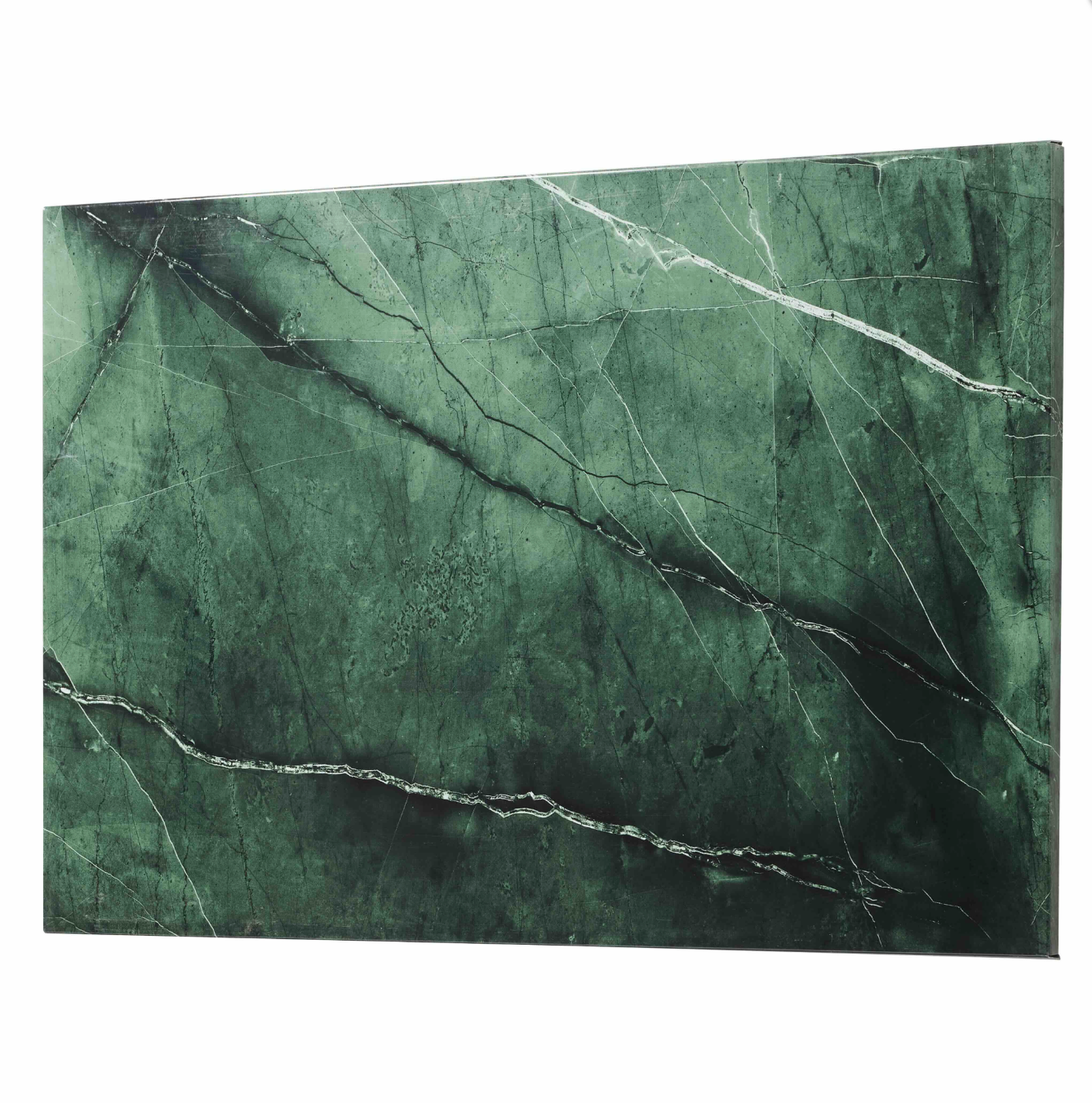 Tavle magnetisk 40x60 - grønn marmor-look
